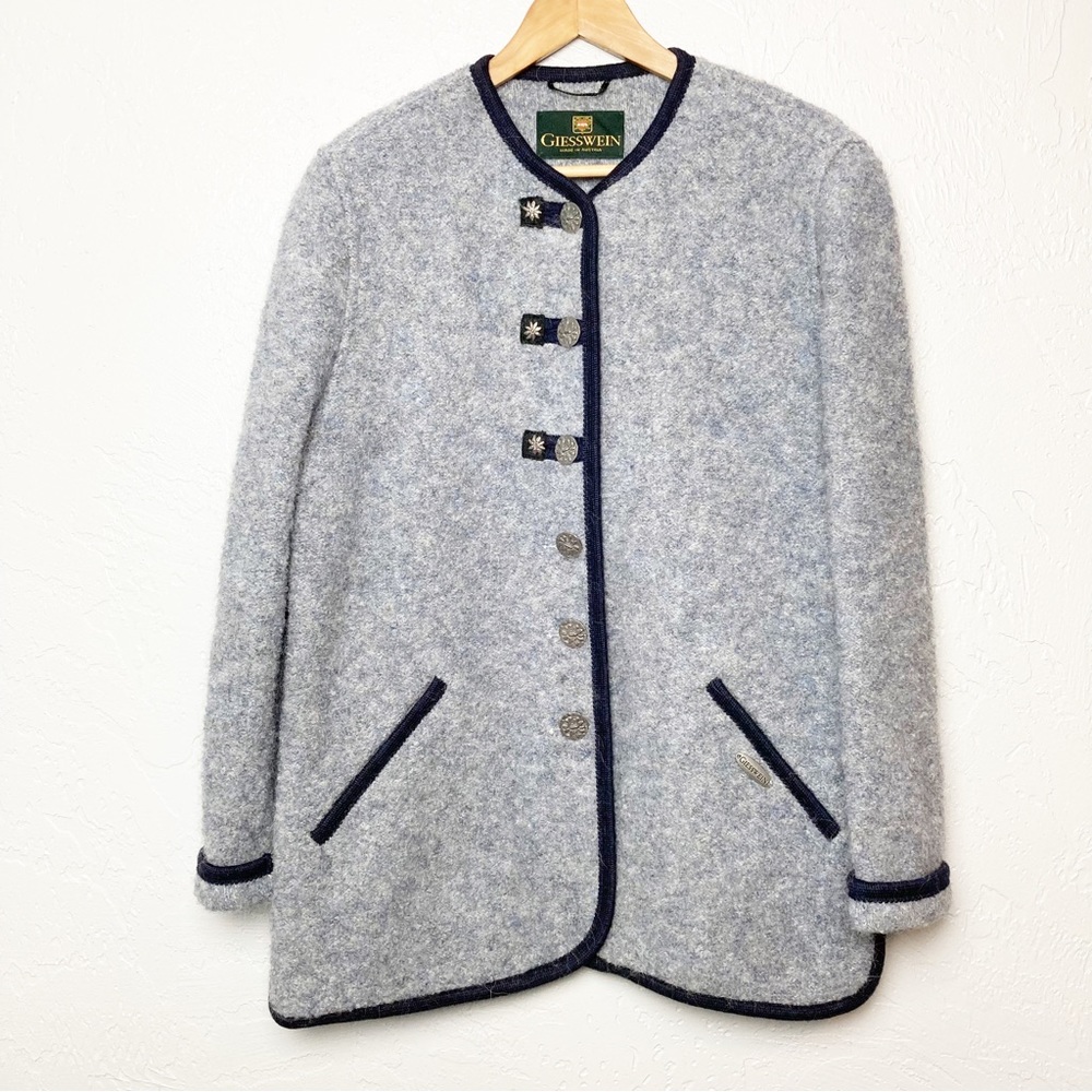 Giesswein Of Austria Boiled Wool Coat Size 42